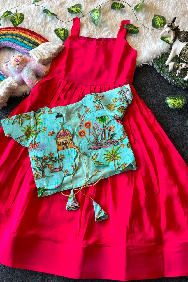 ROYAL BLOOM – Kids Gown with Coat SS721