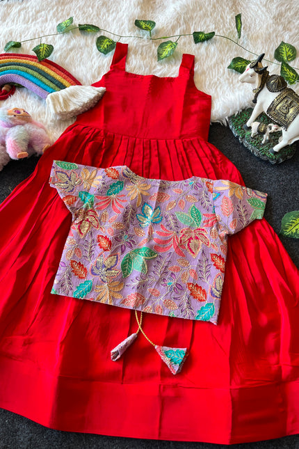 ROYAL BLOOM – Kids Gown with Coat SS721