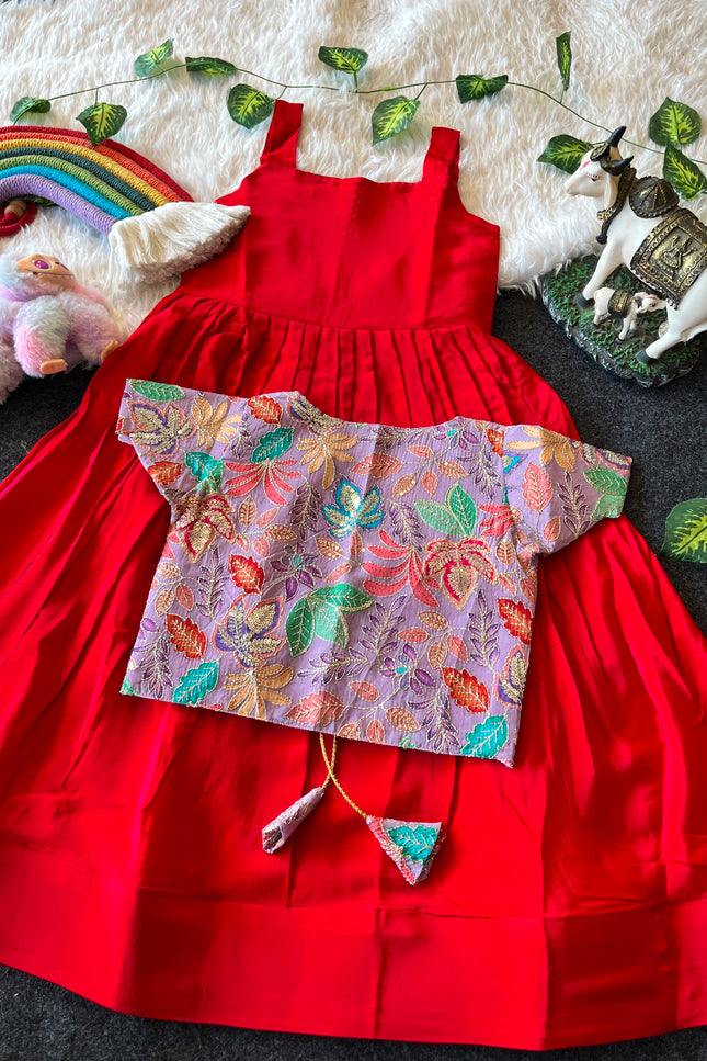 ROYAL BLOOM – Kids Gown with Coat SS721
