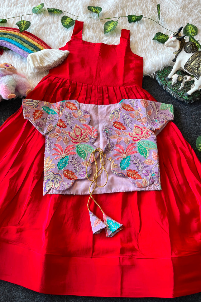 ROYAL BLOOM – Kids Gown with Coat SS721