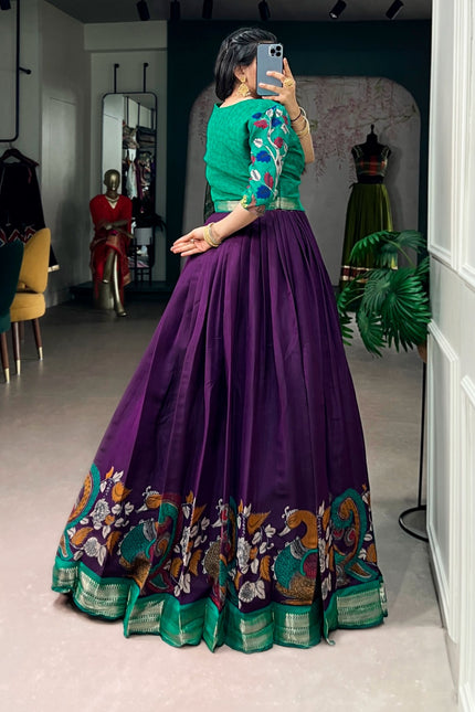 Lightweight Polyester Viscose Chanderi Gown SS729