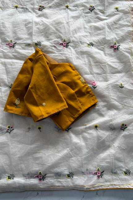 Pure Mul cotton Chanderi Saree SS726