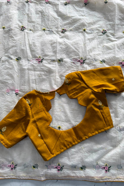 Pure Mul cotton Chanderi Saree SS726