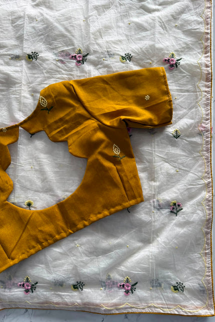 Pure Mul cotton Chanderi Saree SS726