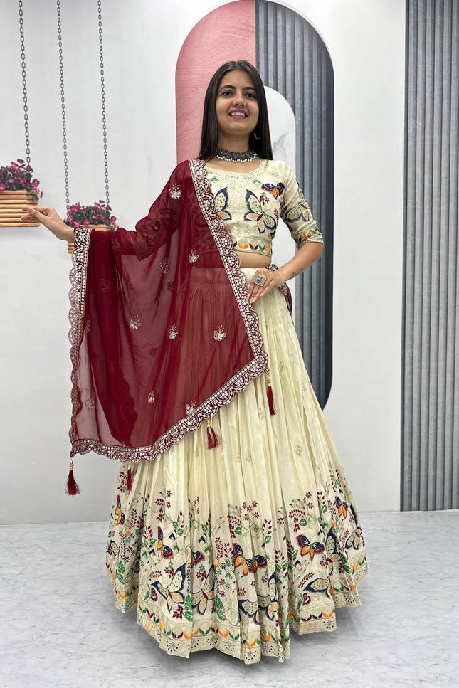 Pure Tissue Silk Lehanga SS739