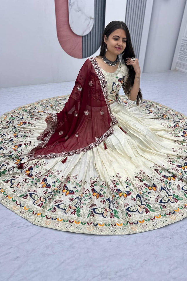 Pure Tissue Silk Lehanga SS739