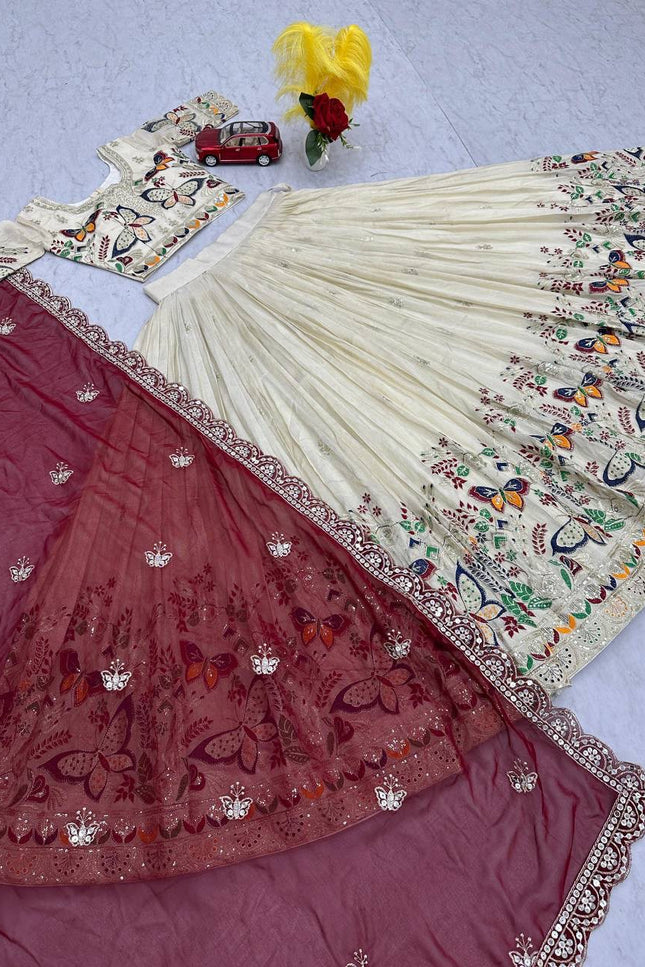 Pure Tissue Silk Lehanga SS739