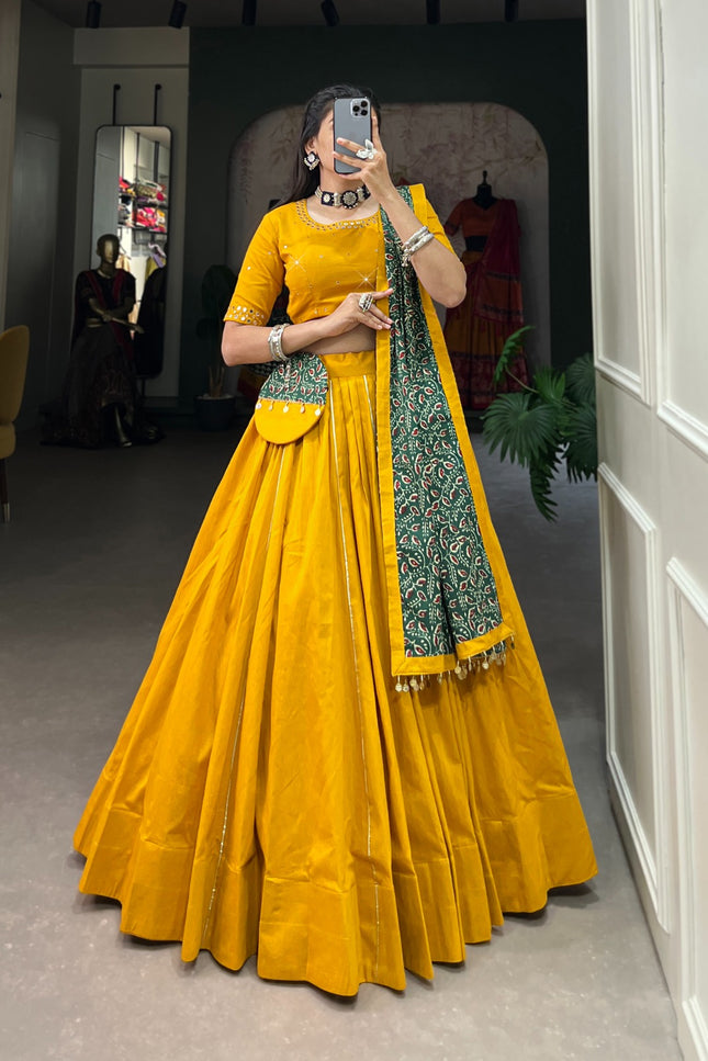 Dance at Navratri nights in this beautiful lehanga SS741