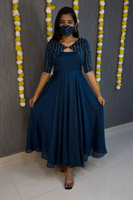 Beautiful Gown + Coat Style it in 3 Different Ways SS745