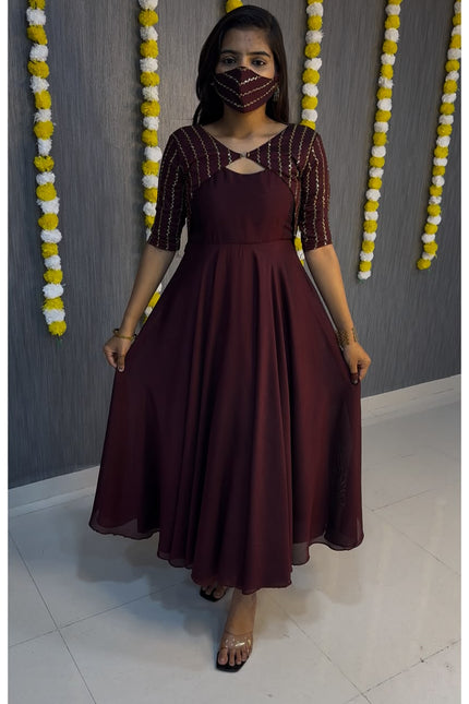 Beautiful Gown + Coat Style it in 3 Different Ways SS745