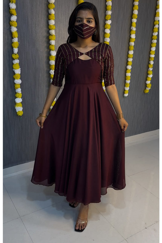 Beautiful Gown + Coat Style it in 3 Different Ways SS745