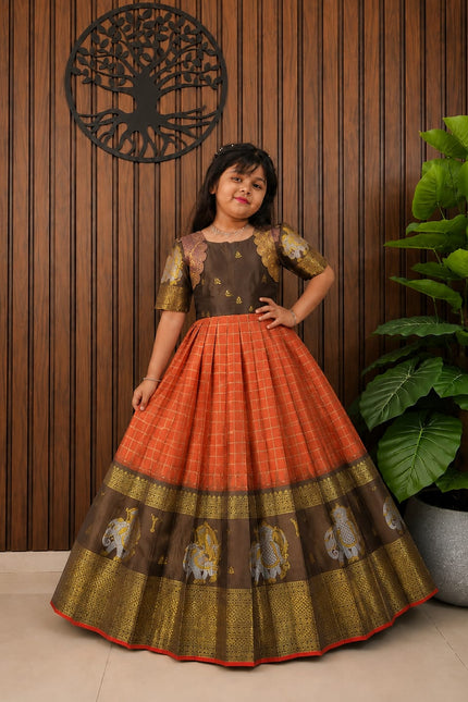 Festive special trending kids gown SS772