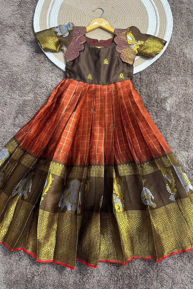 Festive special trending kids gown SS772