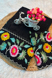 blouse unstitched / black