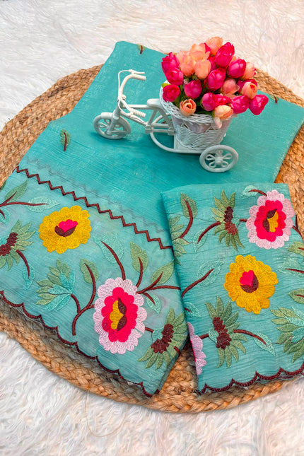 Crunchy Sunflower Designer Saree SS773