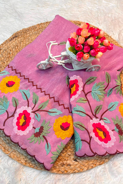 Crunchy Sunflower Designer Saree SS773