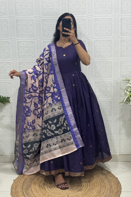 Jacquard weaving zari butti Trendy Traditional Outfit SS766