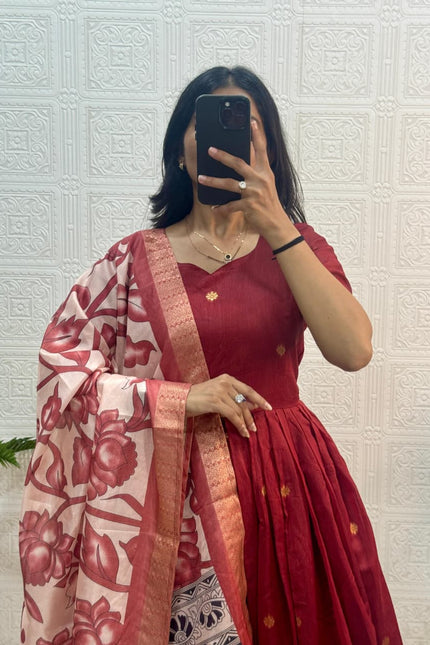 Jacquard weaving zari butti Trendy Traditional Outfit SS766