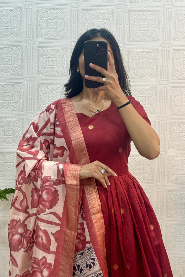 Jacquard weaving zari butti Trendy Traditional Outfit SS766