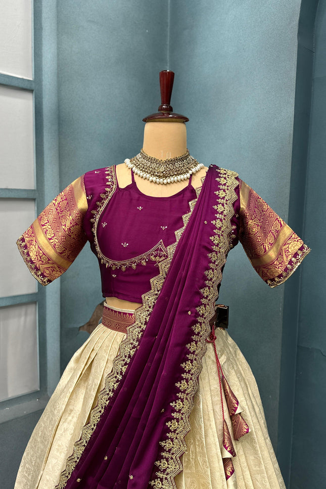 Banarasi Tissue silk lehanga SS767