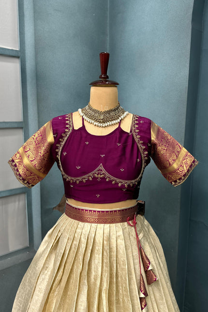 Banarasi Tissue silk lehanga SS767