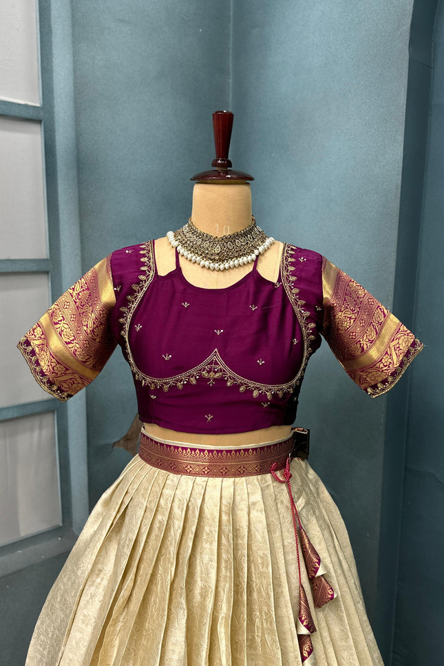 Banarasi Tissue silk lehanga SS767