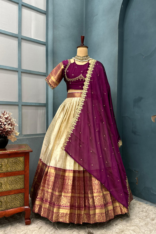 Banarasi Tissue silk lehanga SS767