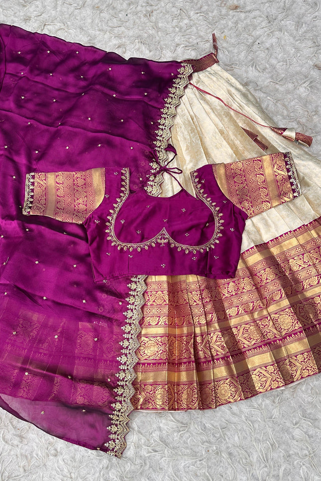 Banarasi Tissue silk lehanga SS767