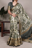 Blouse unstitched / mehendi green