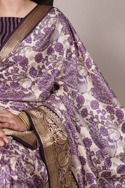 Tradition weaved in Tasar Saree SS759