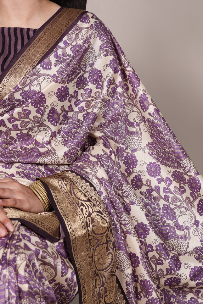 Tradition weaved in Tasar Saree SS759