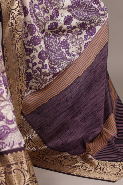 Tradition weaved in Tasar Saree SS759