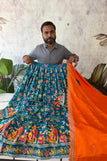 S-36 upto 2XL-44 fits free siz alteration compulsory / rama blue