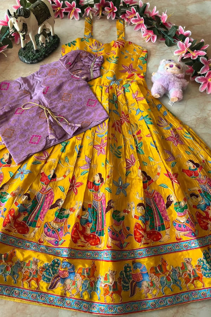 Beautiful position kids gown with coat SS781