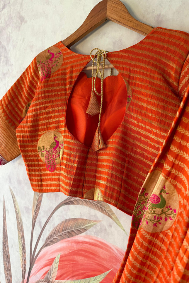 Peacock Theme Lehenga With Maggam work Duppta SS776