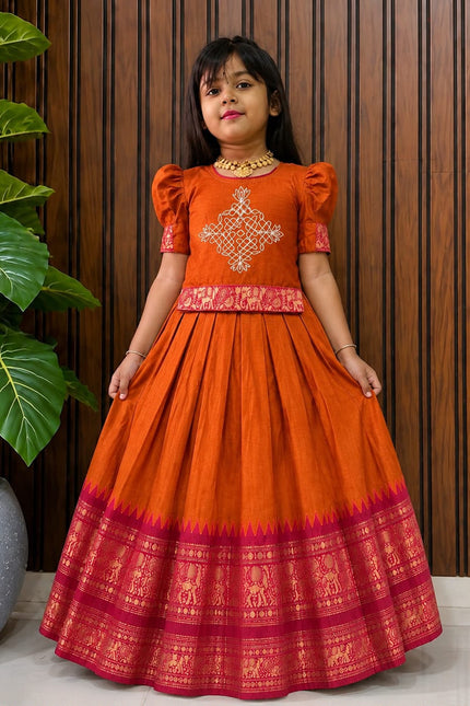 New Muggu Design Kids Trending Lehanga SS801