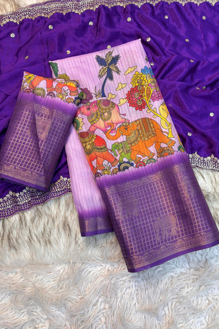 special pichwai kalamkari Half saree SS779