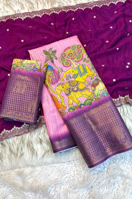 special pichwai kalamkari Half saree SS779