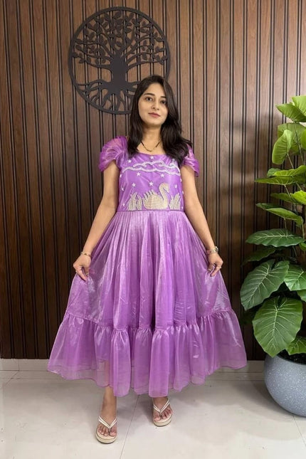 TISSUE SILK FESTIVAL TIME FROCK SS806