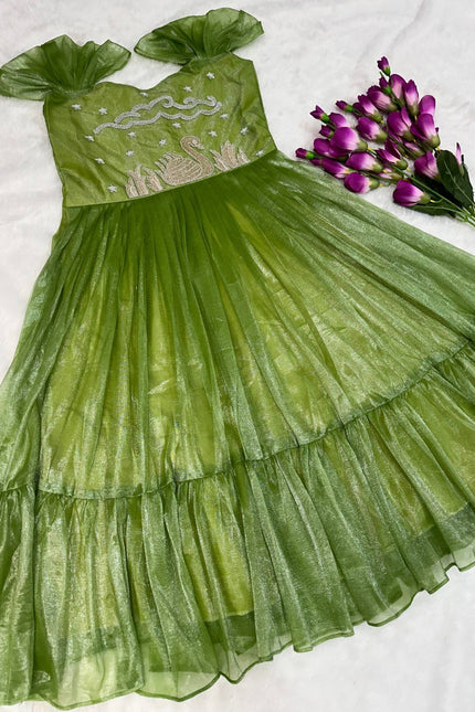 TISSUE SILK FESTIVAL TIME FROCK SS806