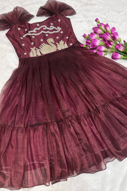 TISSUE SILK FESTIVAL TIME FROCK SS806