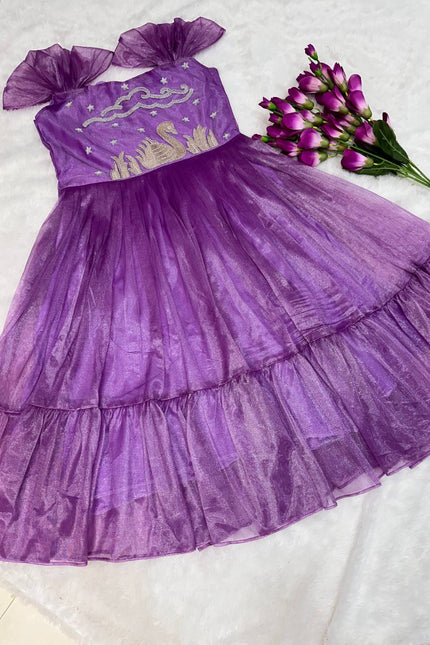TISSUE SILK FESTIVAL TIME FROCK SS806