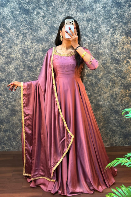 Premium Handwork Gown with Dupatta SS787