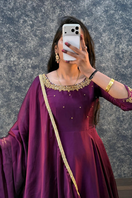 Premium Handwork Gown with Dupatta SS787