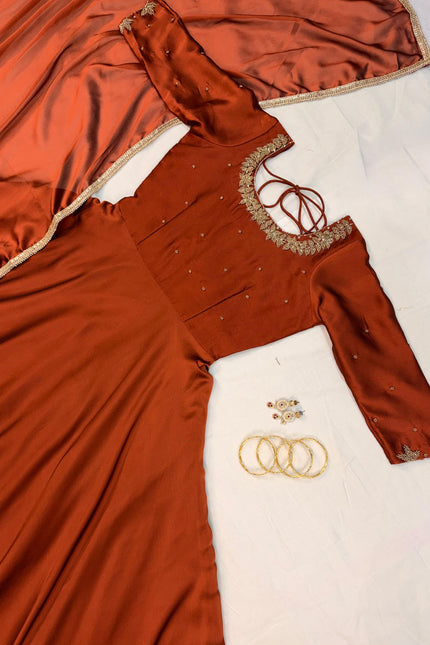 Premium Handwork Gown with Dupatta SS787