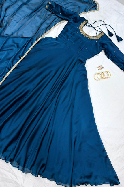 Premium Handwork Gown with Dupatta SS787