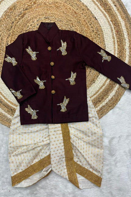 Chikkankari fabric with Kanchi border skirt SS793