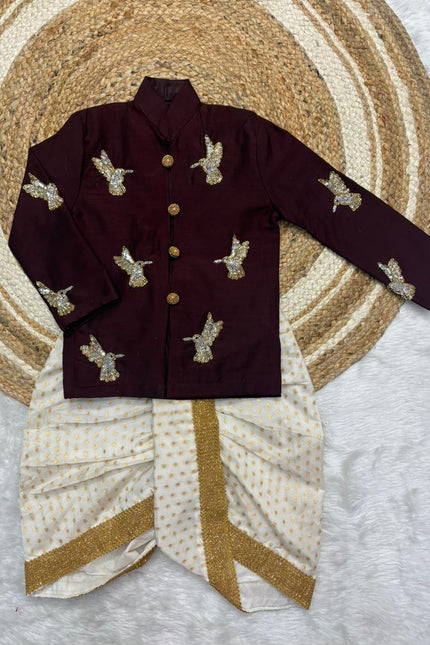 Chikkankari fabric with Kanchi border skirt SS793