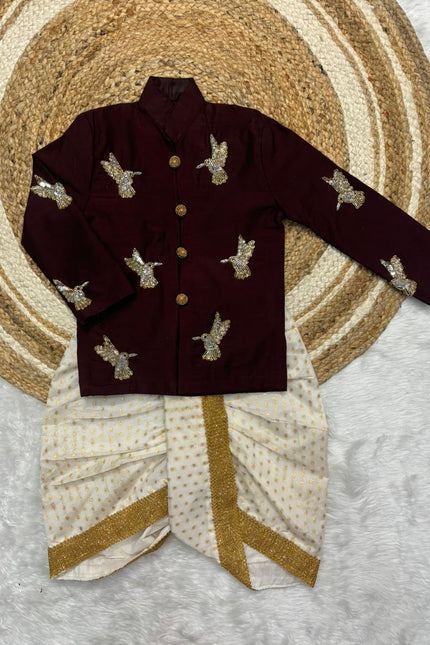 Chikkankari fabric with Kanchi border skirt SS793