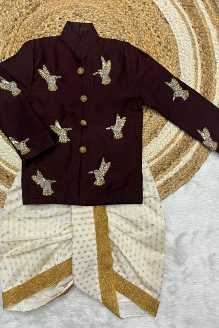 Chikkankari fabric with Kanchi border skirt SS793